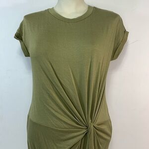 Cherish Twist And Shout Olive Dress